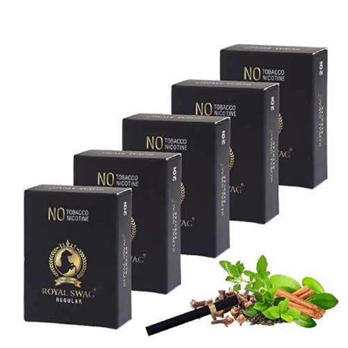 Royal Swag Nicotine Free Regular Flavour (20pcs, Pack of 5)
