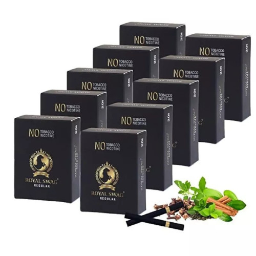 Royal Swag Nicotine Free Regular Flavour (20pcs, Pack of 10)
