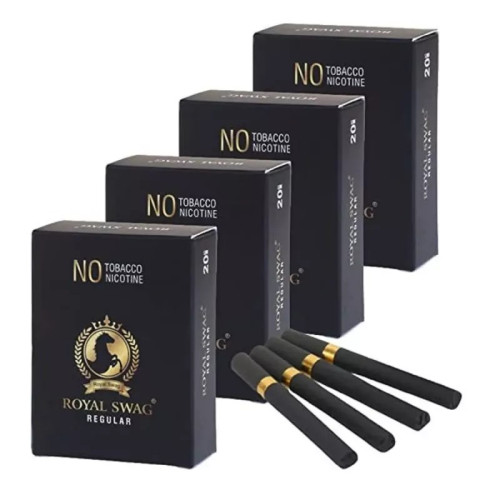 Royal Swag Nicotine Free Regular Flavour (20pcs, Pack of 4)