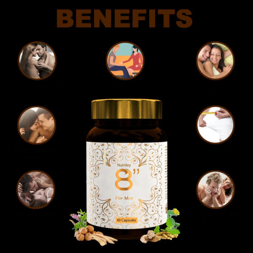 Nutriley 8 Inch For Man (40 Capsules)