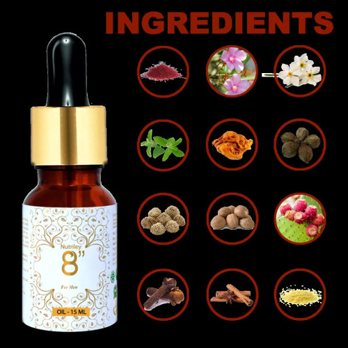 Nutriley 8 Inch Oil For Men (15ml)