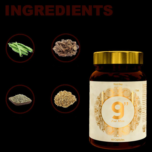 Nutriley 9 Inch For Men  Capsules (40 Capsules)