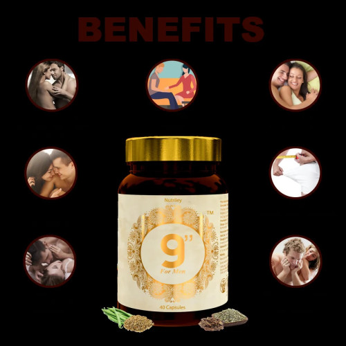 Nutriley 9 Inch For Men  Capsules (40 Capsules)