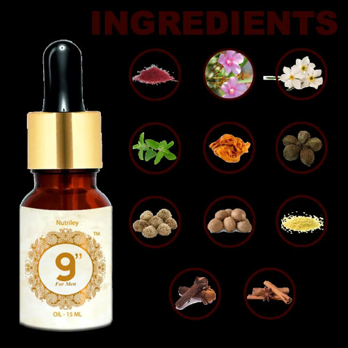 Nutriley 9 Inch Oil For Men (15ml)