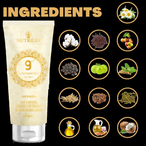Nutriley 9 Inch Lubricant Gel For Men (50g)