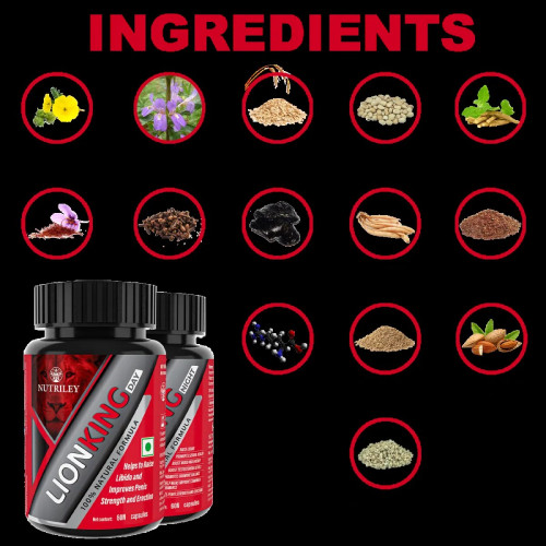 Nutriley Lion King Day + Lion King Night  Capsules (Each 60Cap) (1Pack)