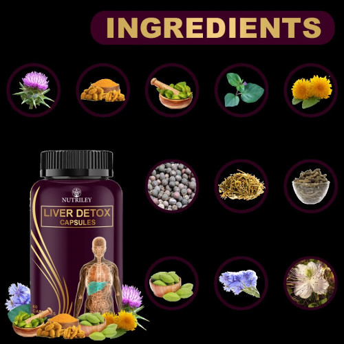 Nutriley Liver Detox  Capsules (60 Capsules)