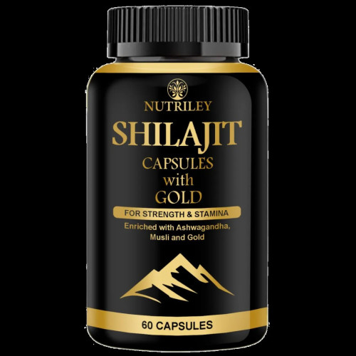 Nutriley Shilajeet  Capsules With Gold (60 Capsules)