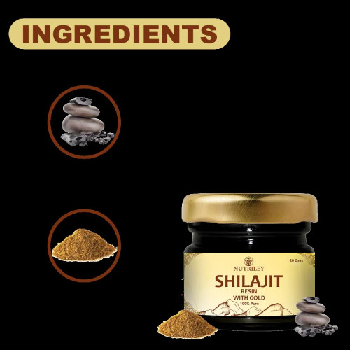 Nutriley Shilajeet Resin With Gold (20g)
