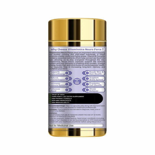 Vitaminnica Neuro Force Vitamin B Complex (60 Capsules)