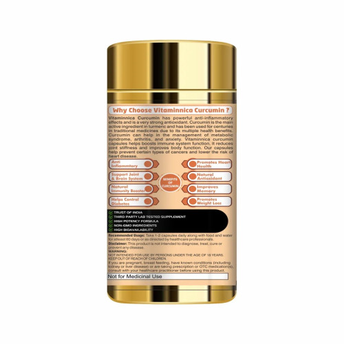 Vitaminnica Curcumin  Capsules (60 Capsules)