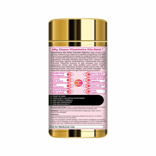 Vitaminnica Vita Natal Prenatal Vitamins (60 Capsules)