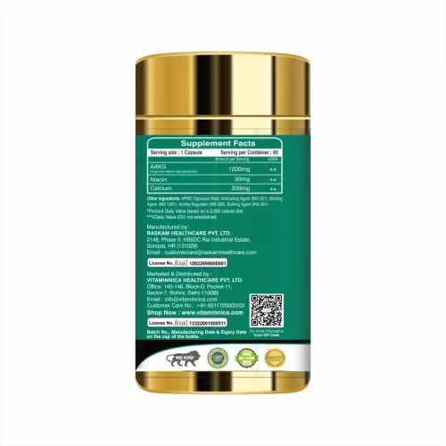 Vitaminnica Pump Expert Arginine Aakg (60 Capsules)