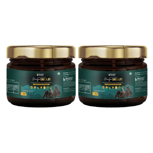 Bhumija Himalayan Shilajit Resin (20g, Pack of 2)
