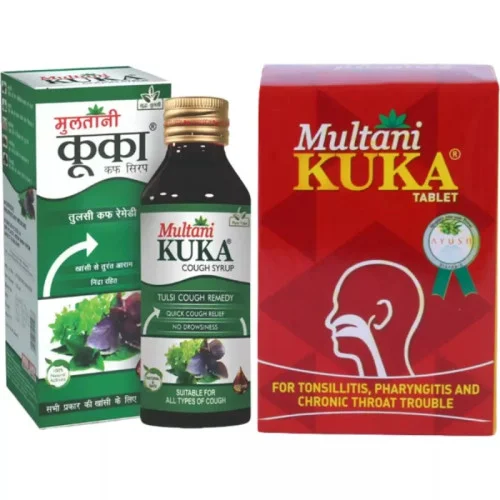 Multani Kuka Cough Syrup + Kuka  Tablet Combo Pack (100 ml+ 100 Tablets) (1Pack)