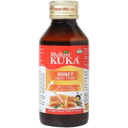 Multani Kuka Honey Cough Syrup + Kuka Cough Syrup (100 ml Each) (1Pack)