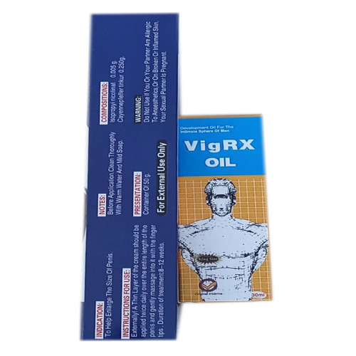 Girik Vimax Cream + Vigrx Oil (Cream 50g + 30ml Oil) (1Pack)