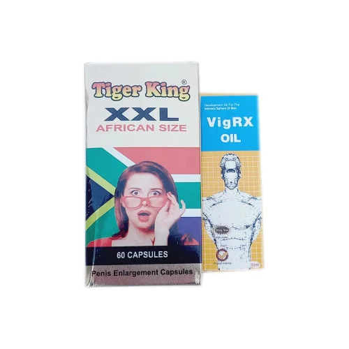 Girik Tiger Xxl  Capsules + Vigrx Oil (60Cap + 30ml Oil) (1Pack)
