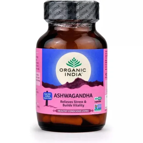 Organic India Ashwagandha  Capsules (60 Capsules)