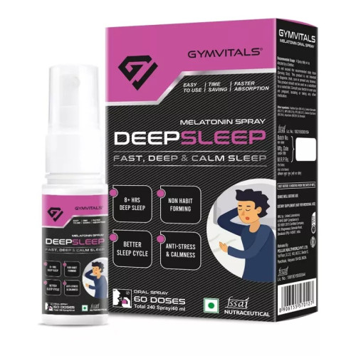 Gymvitals Deep Sleep Melatonin Spray (60 Dose) (40ml)