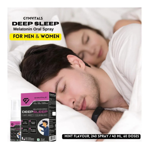 Gymvitals Deep Sleep Melatonin Spray (60 Dose) (40ml)