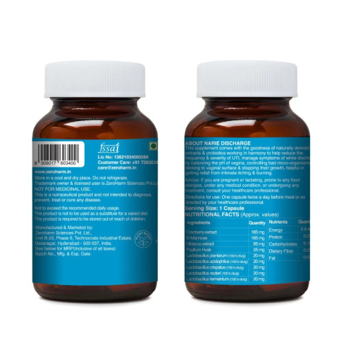 Zeroharm Narie Discharge (60 Capsules)