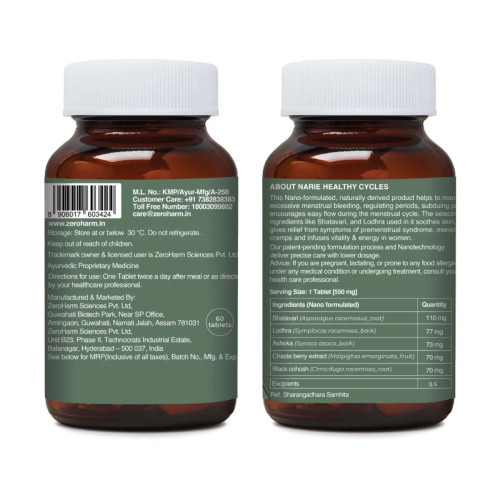 Zeroharm Narie Healthy Cycles (60 Capsules)