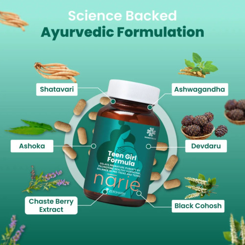 Zeroharm Narie Teen Girl Formula (60 Capsules)