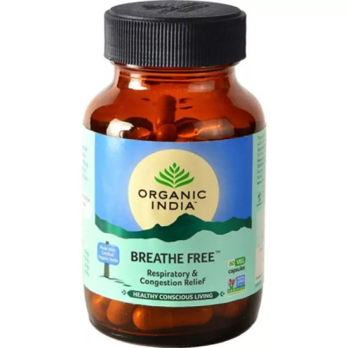 Organic India Breathe Free  Capsules (60 Capsules)