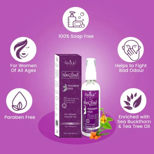 Revluk Sheclino Vaginal Wash (100ml)