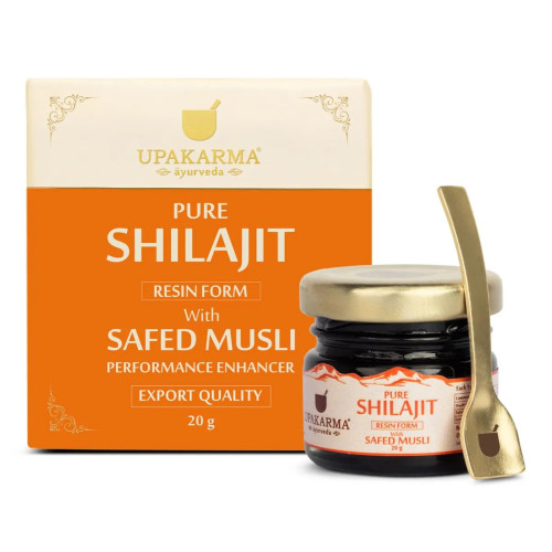 Upakarma Ayurveda Pure Shilajit Resin Form With Safed Musli (20g)