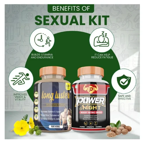 Divya Shree Long Luster + Power Of Night  Capsules (Each 60Cap) (1Pack)