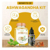 Divya Shree Ashwagandha  Capsulesule & Musli X-Power Oil (60 Capsulesule + 30ml) (1Pack)