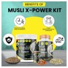 Divya Shree Musli X-Power  Capsules + Musli X-Power Oil + Musli X-Power Prash (60Cap + Oil 30ml + Prash 200g) (1Pack)