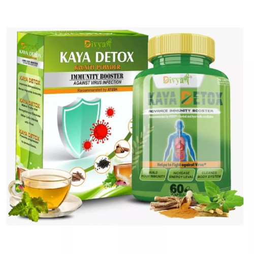 Divya Shree Kaya Kwath Kadha Powder & Kaya Detox  Capsulesule Combo (100g +60 Capsulesule) (1Pack)