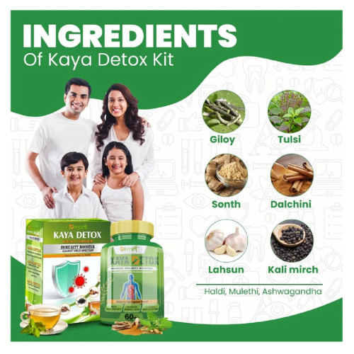 Divya Shree Kaya Kwath Kadha Powder & Kaya Detox  Capsulesule Combo (100g +60 Capsulesule) (1Pack)
