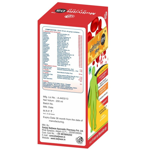 Sanjay Baljiwan Multivitfit Ds Syrup (200ml)