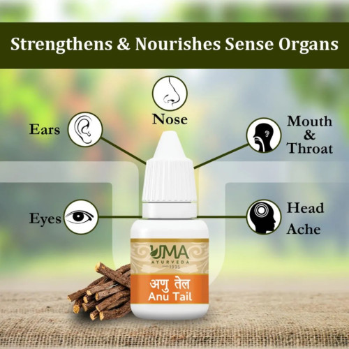 Uma Ayurveda Anu Thaila For Nasya (10ml)