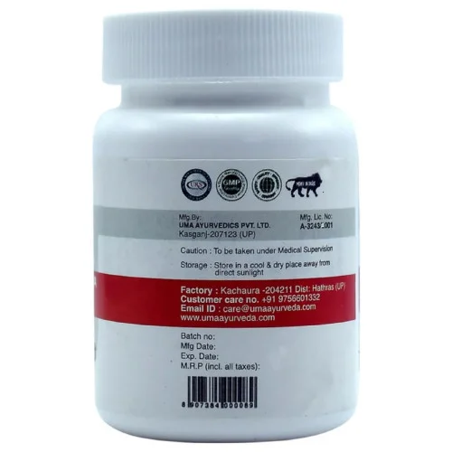 Uma Ayurveda Ashwagandha Ghan Vati (80 Tablets)
