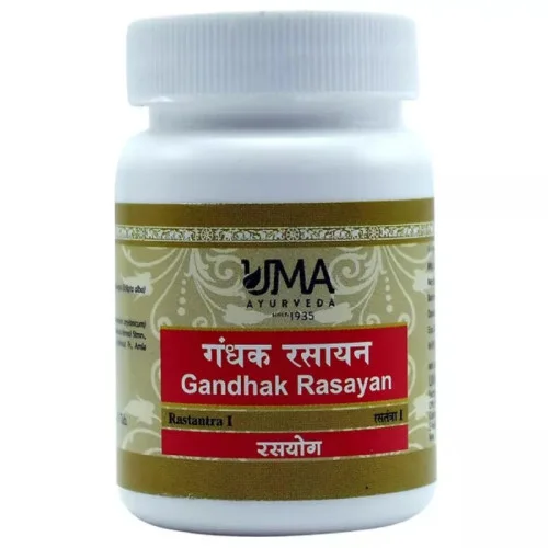 Uma Ayurveda Gandhak Rasayan (80 Tablets)