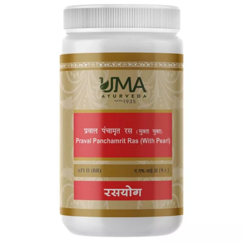 Uma Ayurveda Praval Panchamrit Ras (1000 Tablets)
