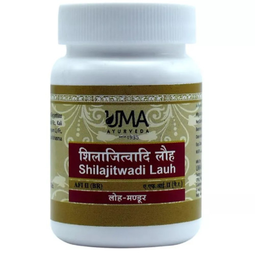 Uma Ayurveda Shilajitwadi Lauh (80 Tablets)