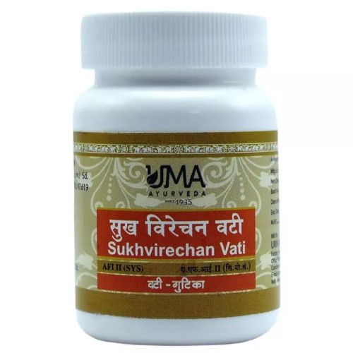 Uma Ayurveda Sukhvirechan Vati (80 Tablets)