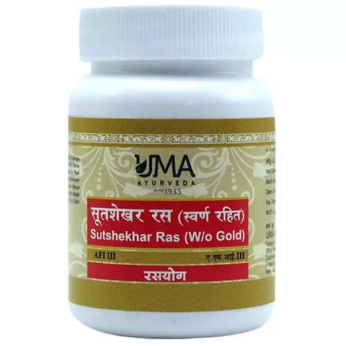Uma Ayurveda Sutshekhar Ras (W/O Gold) (80 Tablets)
