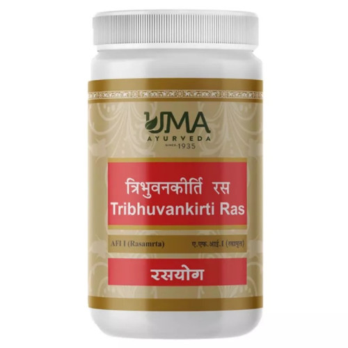 Uma Ayurveda Tribhuvankirti Ras (1000 Tablets)