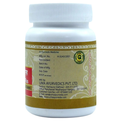 Uma Ayurveda Tribhuvankirti Ras (80 Tablets)