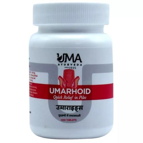 Uma Ayurveda Umarhoid For Piles (1000 Tablets)