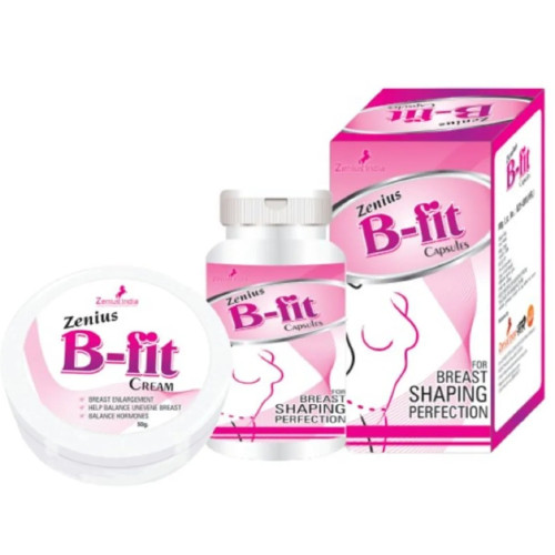 Zenius India B Fit Cream + B Fit  Capsules (50g Cream + 60  Capsules) (1Pack)