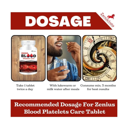 Zenius India Blood Platelets Care (60 Tablets)