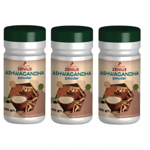 Zenius India Ashwagandha Powder (100g, Pack of 3)